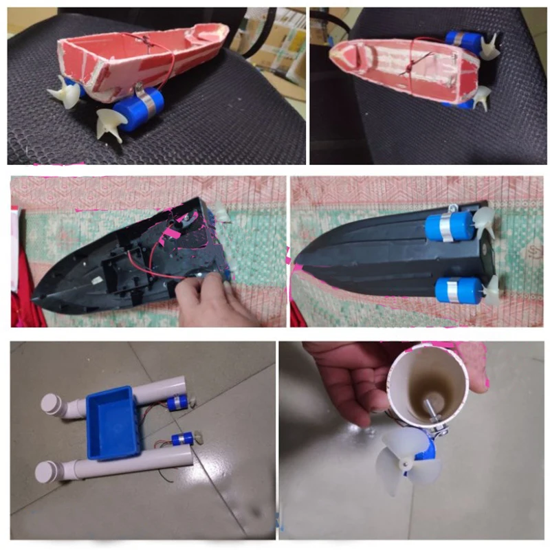 DIY микро ROV робот двигатель 3 12 В подводный с 39 мм пропеллером для