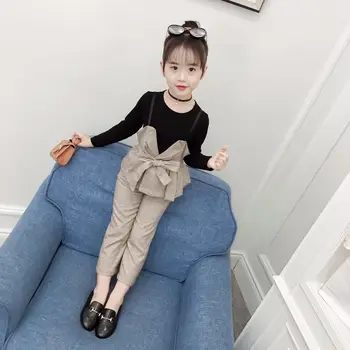 

Girls clothes set teenage children spring autumn long sleeve clothing two piece suit suits kids girls plaid clothes outfits