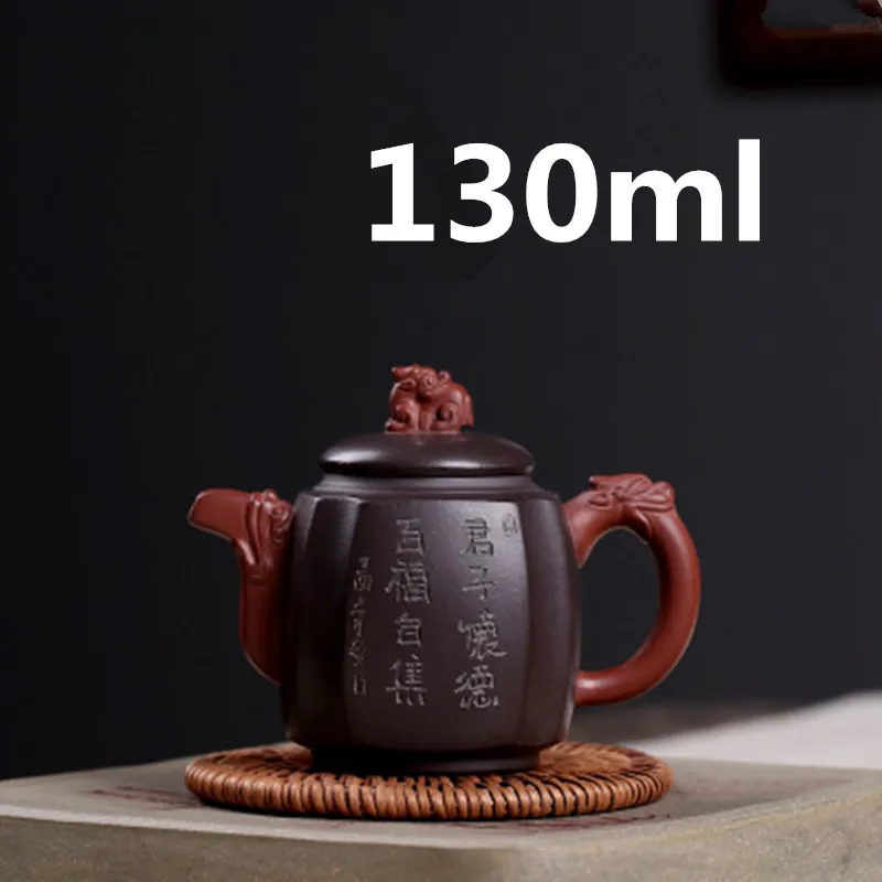

Teapot Yixing Zisha Clay Chinese Porcelain Teapots Tea pot Ceramic 130ml New Arrived High Quality With Gift Box
