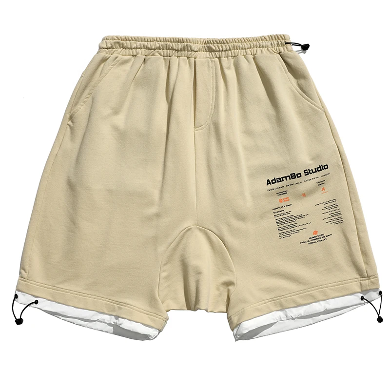 Хлопковые тонкие мужские повседневные трикотажные шорты размера плюс, уличная одежда в стиле хип-хоп, военные шорты Braga Cuello Hombre, модные EE6DK