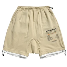 Хлопковые тонкие мужские повседневные трикотажные шорты размера плюс, уличная одежда в стиле хип-хоп, военные шорты Braga Cuello Hombre, модные EE6DK