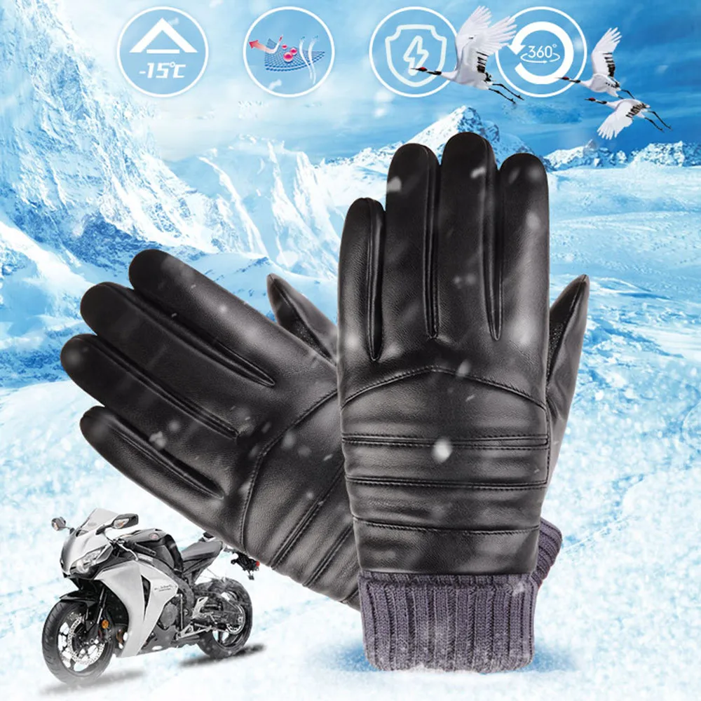 Женские зимние Термические перчатки унисекс винтажные кожаные скрученные перчатки шерстяные женские зимние сохраняющие тепло ручные перчатки подарки варежки guantes