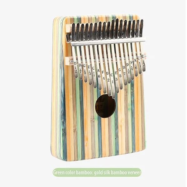 Батарея Kalimba 17 fla piano 17 клавиатура легко играть на пианино - Цвет: Burgundy