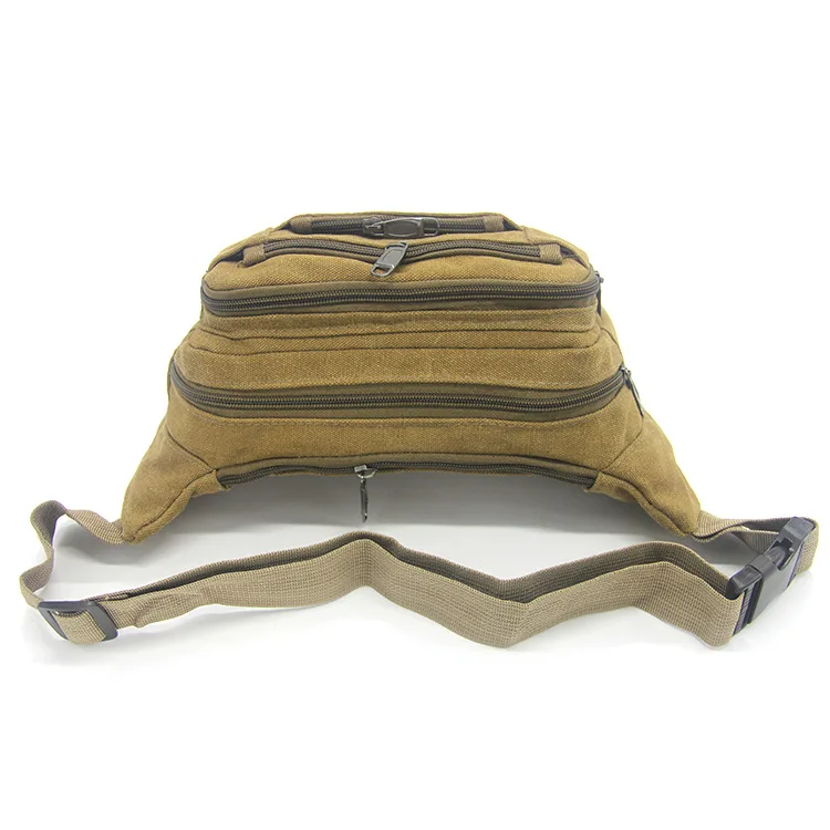 Wear-Resistant Canvas Waist Pack Stall Money Business Cross-body Bag Large Capacity Mobile Phone Bag
