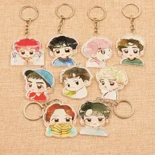 EXO сопутствующие товары трех круизных Хун Бо Инь(железная Гуаньинь) сбоку Adorkable мультфильм акриловые кулон брелок 040