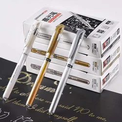 Stylo de peinture artistique à reflets blancs et argentés, marqueur créatif étanche de 1.0mm, 3 pièces/lot, fournitures de papeterie scolaires 