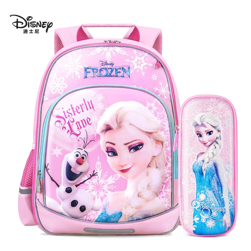 Disney школьный ранец для девочек начальной школы 6-8 лет Детский рюкзак ледяной романтики красивый и благородный легко чистить