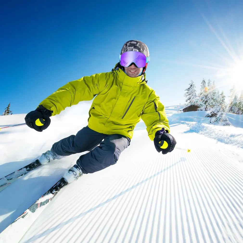 Double Layers Ski Goggles UV Anti-fog Protection Glasses Outdoor Sports Skating Skiing Goggles Snow Snowboard Eyewear