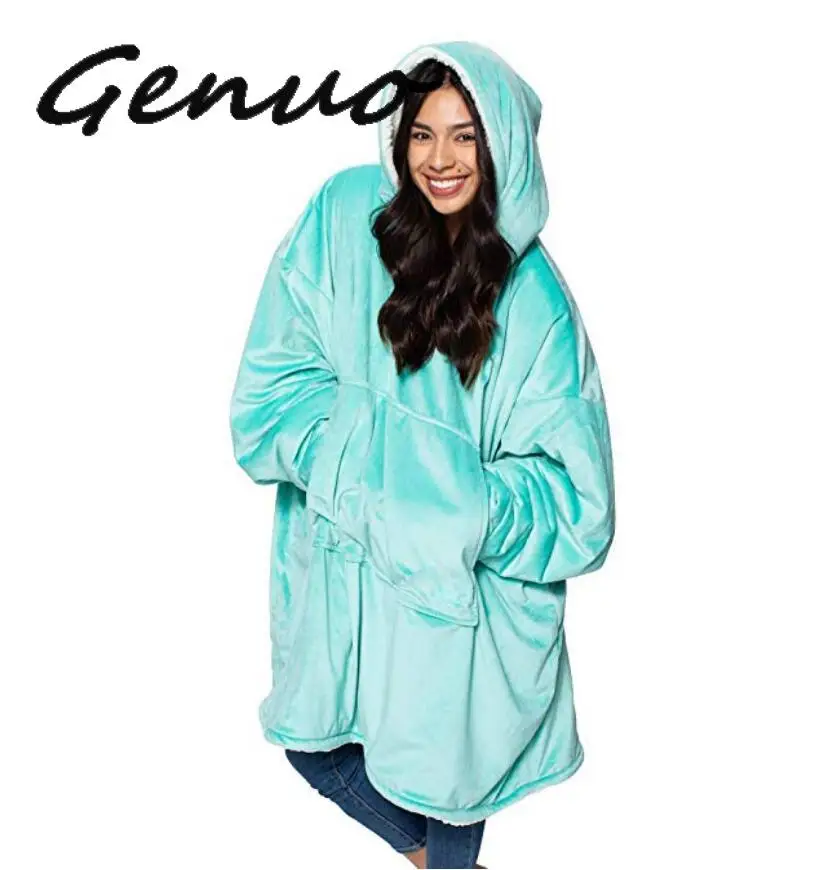 Blanket With Sleeves Women Oversized Hoodie Fleece Warm Hoodies Sweatshirts Giant TV Blanket Women Hoody Robe Casaco Feminino Blanket With Sleeves Women Oversized Hoodie Fleece Warm Hoodies Sweatshirts Giant TV Blanket Women Hoody Robe Casaco Feminino