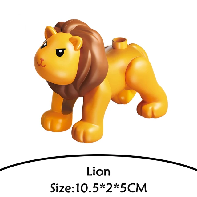 Brick Animal Spelling Building Blocks New Animal Cartoons Sea Flamingo Compatible With Brick Toy For Children Christmas Gift lion