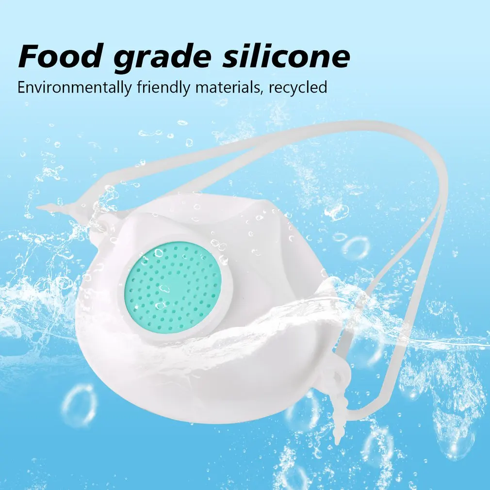 

Mask With Filter Valve Food Grade Silicone Dust And Fog Protection N95 / FFP3 Grade Protective Mask 1Pcs