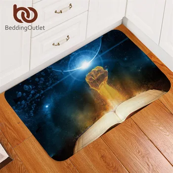 

BeddingOutlet Fire Punch Carpets For Living Room 3D Book Print Doormat Knowledge Power Mat Rugs Vast Universe Tapis Home Decor