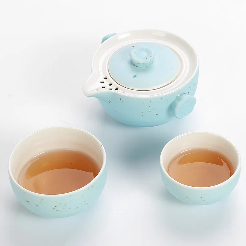Кунг-фу Gaiwan Чайник Чай чашка для путешествий Чай комплект включает 1 баночка 2 чашки Личный кабинет Путешествия Портативный Чай посуда сумка - Цвет: 03