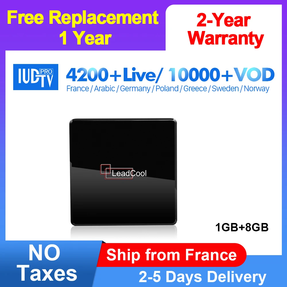 

IPTV Italy Spain IUDTV Subscription Leadcool X Smart TV Box Android 7.1 UK Germany Sweden IPTV Box Portugal Greek India IP TV