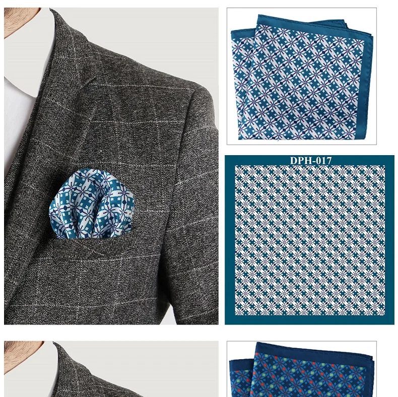 Tailor Smith New 30x30cm Pocket Square Paisley Pocket Square Fashion Men Handkerchief Floral Strip Handkerchief Pocket Men