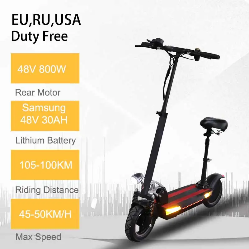 48v 30a with seat 48V 36A samsung литиевый электрический скутер на батарейках 48v 800w макс более 144km складной электровелосипед с сиденьем Электрический скейтборд - Цвет: 48v 30a with seat