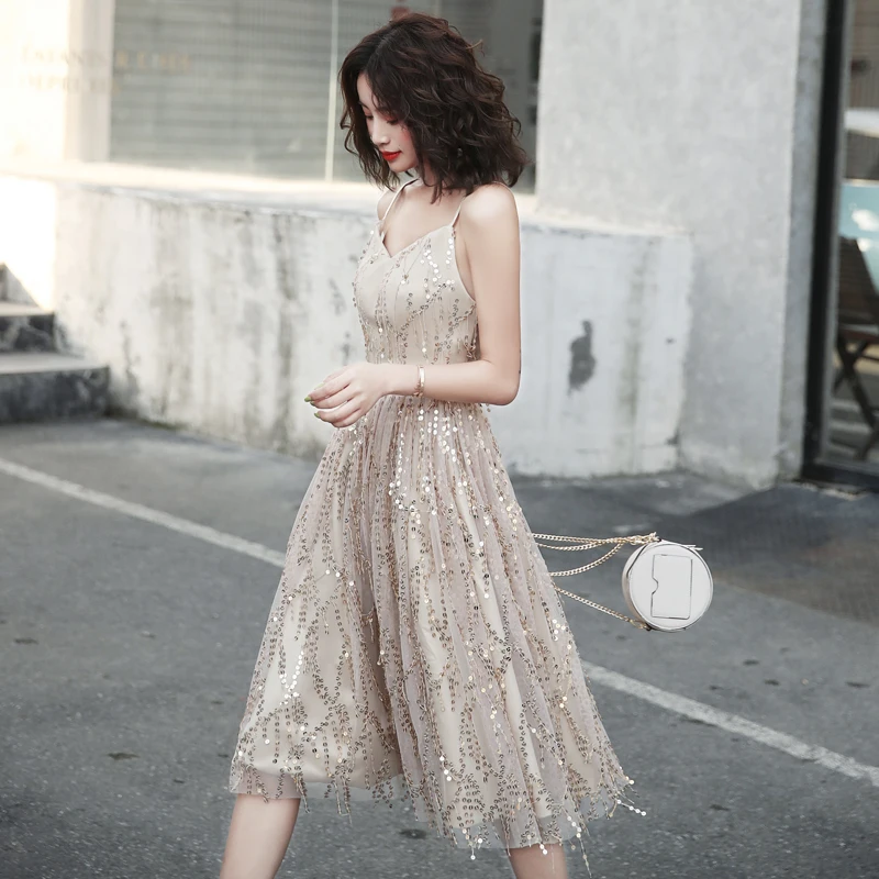 NEW Suosikki Short sequin Cocktail Dresses Party Plus Size Women Lace Gown