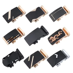 Fivela de cinto automática de liga de 4cm de largura, fivela design de alta qualidade casual de marca estilosa e casual para negócios, fivela masculina com 14 estilos