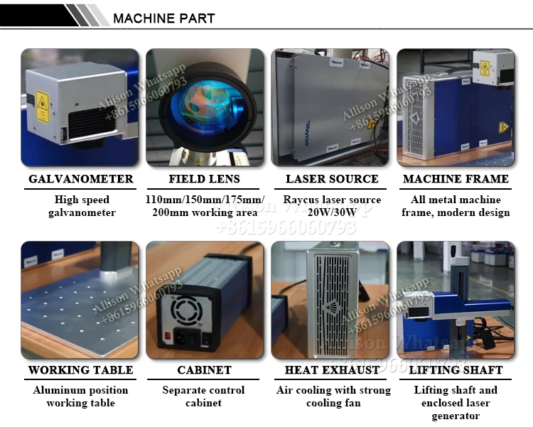 Raycus portable fiber laser marking machine 20W 30W-3
