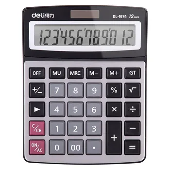 

Financial Office Transparent Button Desktop Calculator Standard Edition Silver Calculadora Office Accessories clear calculator
