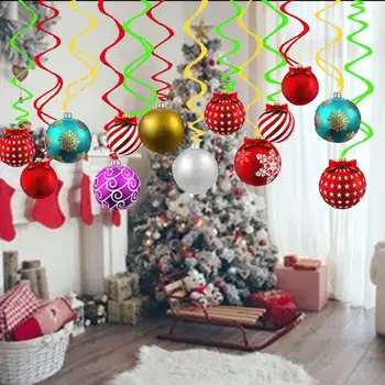

Christmas Spiral Ornaments Christmas Eve Decoration Props Can Be Reused Hanging Decoration Xmas Party Supplies 30PCS
