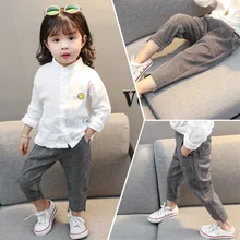 Повседневные клетчатые штаны в Корейском стиле для мужчин и женщин костюм для девочек штаны универсальные модные брюки