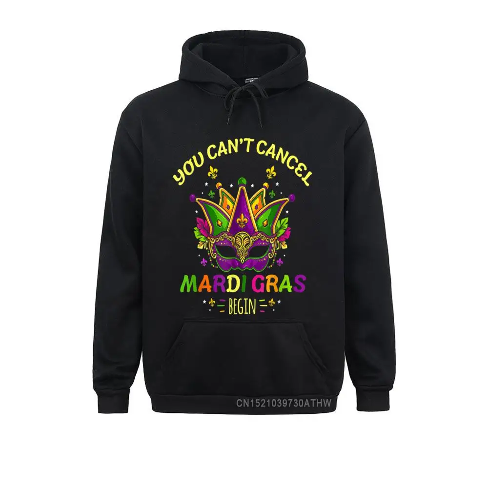 

You Can't Cancel Mardi Gras 2021 Hooded Tops Men Sweatshirts Ostern Day Hoodies Long Sleeve 2021 Newest Clothes Women
