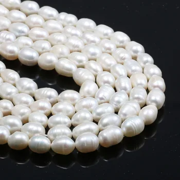 

Natural Freshwater Pearl Beads High Quality 36cm Punch Loose Beads for DIY Women Elegant Necklace Bracelet Jewelry Making 7-8MM