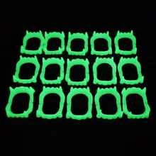 200 шт./лот светится в темноте игрушка Вампир Монстр флуоресцентные поддельные зубы игрушки в день первоклассников светящаяся игрушка