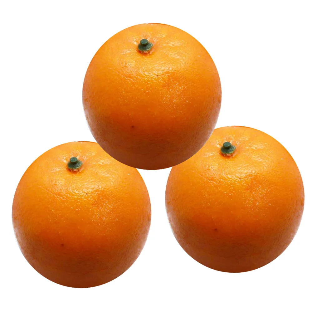 

3pcs 8cm Artificial Fake Simulated Oranges Fruit Model Home Party Decoration Photography Props Decoration Fake Fruits Big Deal