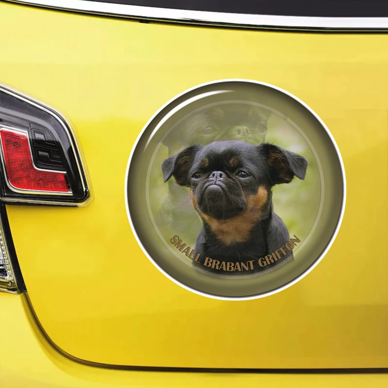 

S61965# Small Brabant Griffon Dog Self-adhesive Decal Car Sticker Waterproof Auto Decors on Bumper Rear Window Laptop