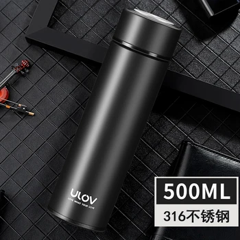 

500ML Home Thermos Tea Vacuum Flask with Filter Stainless Steel 304 Thermal Cup Coffee Mug Water Bottle Office Business 70BWB7