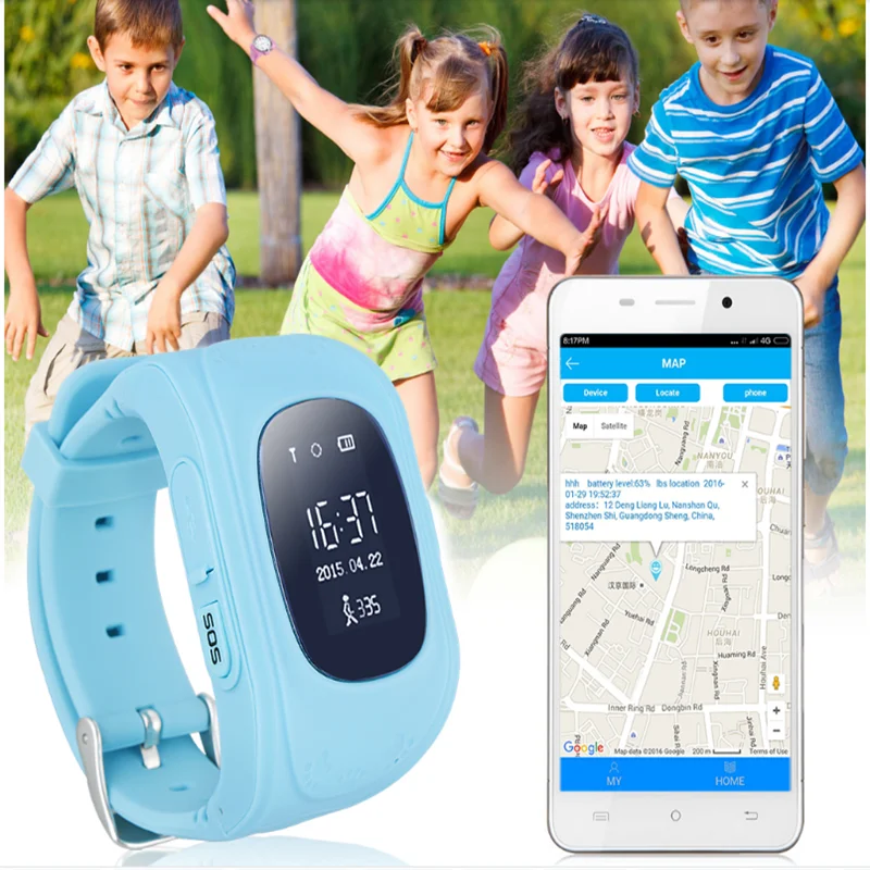 Q50 умные часы gps lcd Детские SOS умные часы телефон детские часы для iPhone Android