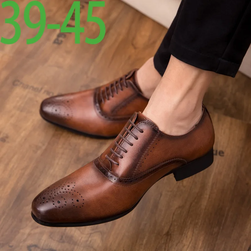 Fashion Leather shoes Men Dress Shoe 