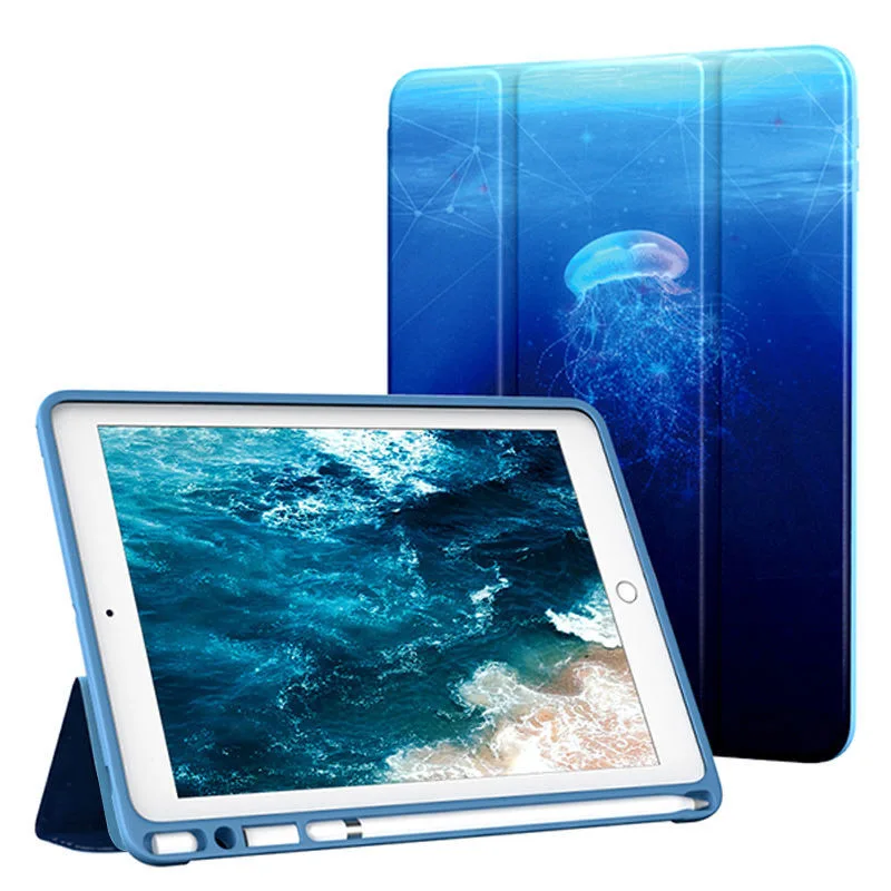 Чехол для ipad Pro 9 7 дюйма Обложка с карандашом Держатель смарт-чехол iPad чехол 2016 A1673