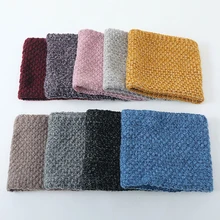 

Unisex Winter Men Women Warm Knitted Ring Scarves Thick Elastic Knit Mufflers Children Neck Warmer Boys Girl Plush Scarf Collar