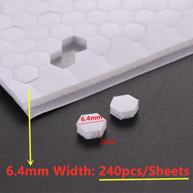 2mm Thick 6.4mm /10mm Width Double-sided 3D Foam Dots Hexagon Adhesives For DIY Shaker Card Making Scrapbooking Craft Supplies decorative stickers self adhesive stickers custom stickers stationery stickers paper stickers adhesive stickers smile face stickers smiley stickers custom design stickers gift box stickers