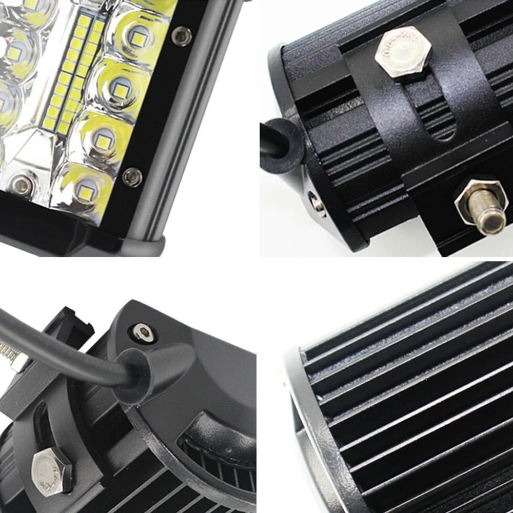 1 шт./компл. 7 дюймов 400w длинная полоса для бездорожья, устанавливаемый на крыше автомобиля светильник лампа заливающего света Автомобильный светодиодный рабочий светильник