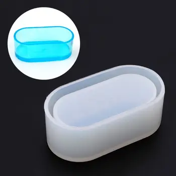 

Long Ellipse Flowerpot Silicone Mould Storage Box DIY Handmade Making Crafts Crystal Epoxy Mold
