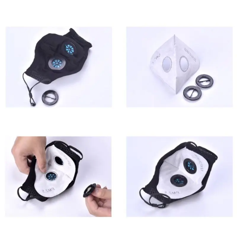 4 Layer Activated Carbon N99 Filters PM2 5 Dustproof Filtration Anti Pollen Replaceable Insert For Adult 3