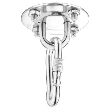 

Professional Ceiling Mount Anchor Bracket Hook Aerial Training Straps Yoga Hammock Hanging Kit Swings Ceiling Wall Mount Hook