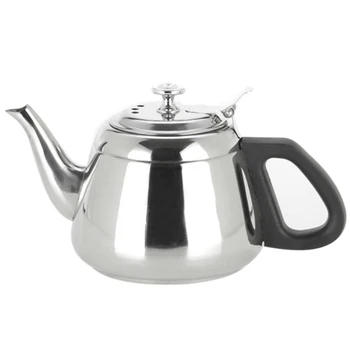 

Stainless Steel Kettle Flat Bottom Water Bottle Household Cookware Suitable for Induction Cooker 1200ML