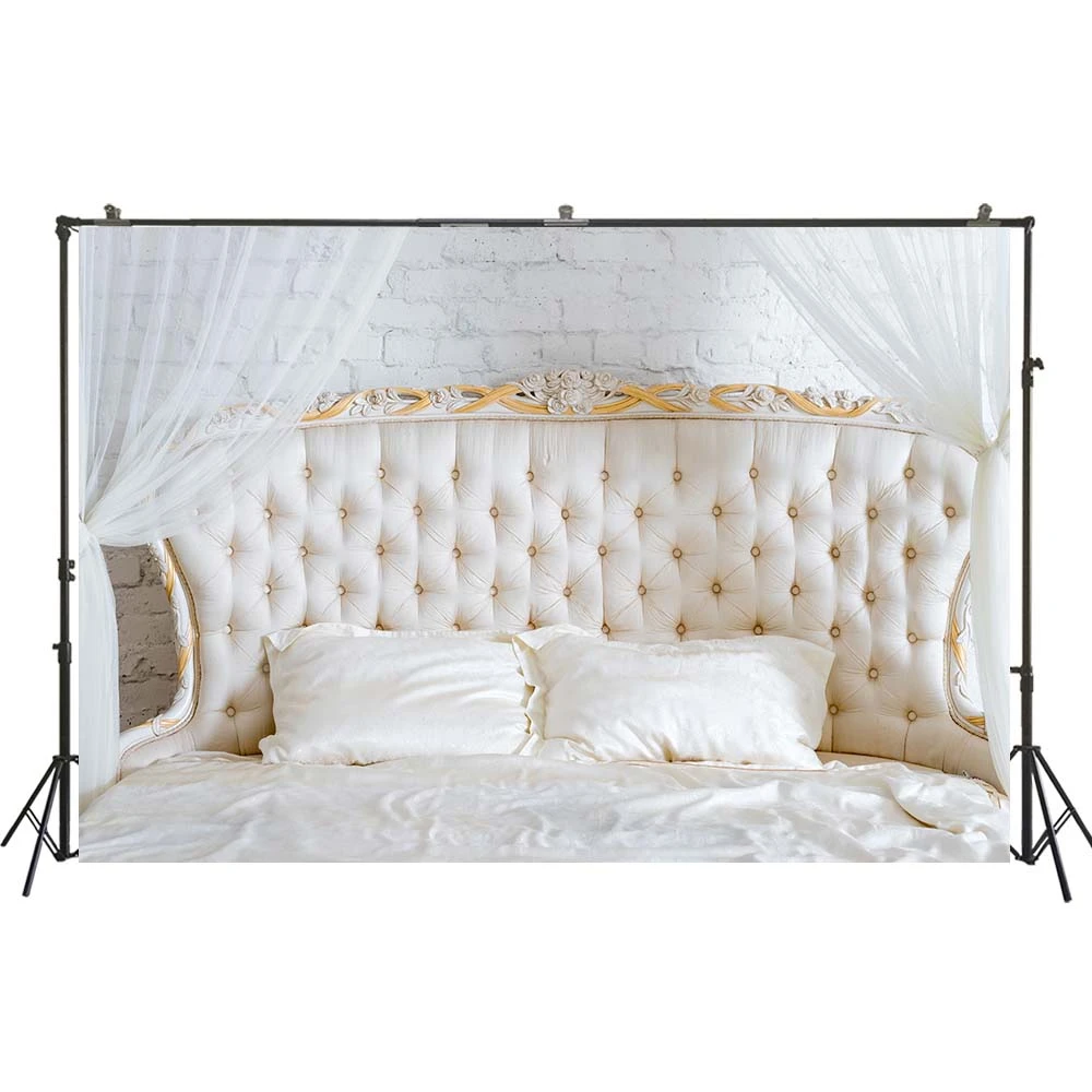 Photography Backdrop Soft Light Colors Luxury Elegant Classic Bedroom  Background Buttoned Headboard Studio Baby Portraits Banner|Background| -  AliExpress