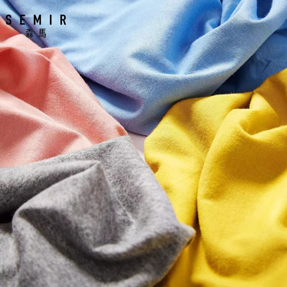 SEMIR T Shirt Men 2021 Fashion Casual Cotton T-shirts Men White Tee Shirts Short Sleeve Streetwear Summer Tops For Male