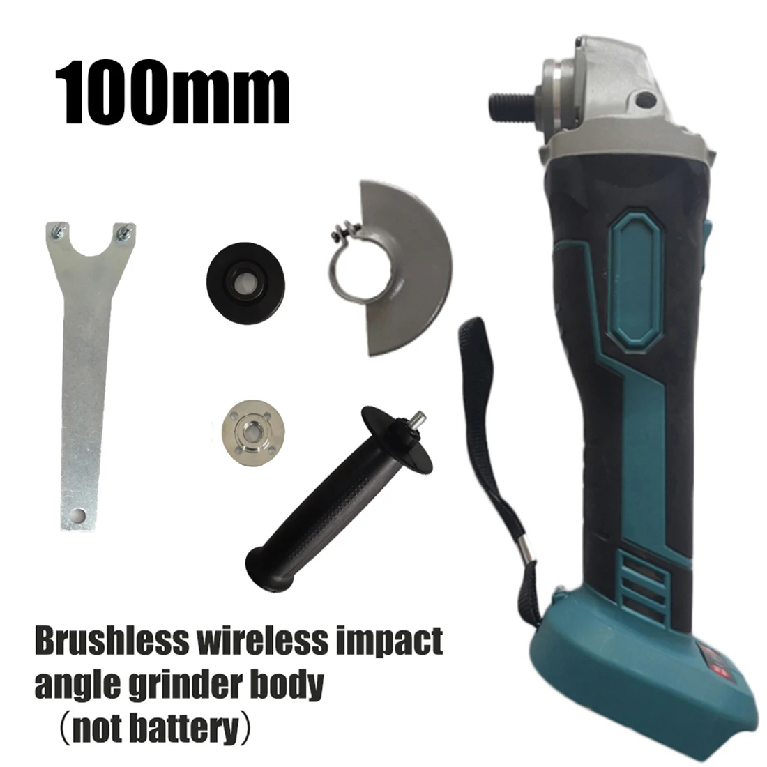 

1 Set Angle Grinder Head Tools Kit Without Battery 100mm 18V Brushless Wireless Impact 100-240V AC 50 / 60Hz