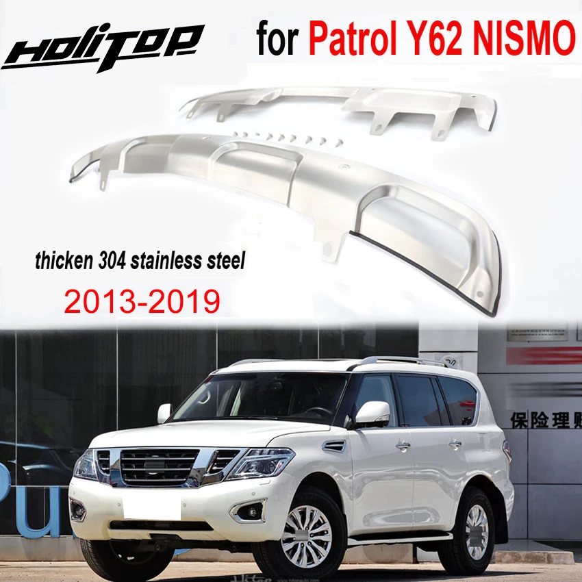 Защита бампера для Nissan Patrol Y62 NISMO 2013 2019304 нержавеющая сталь гарантия качества|bar