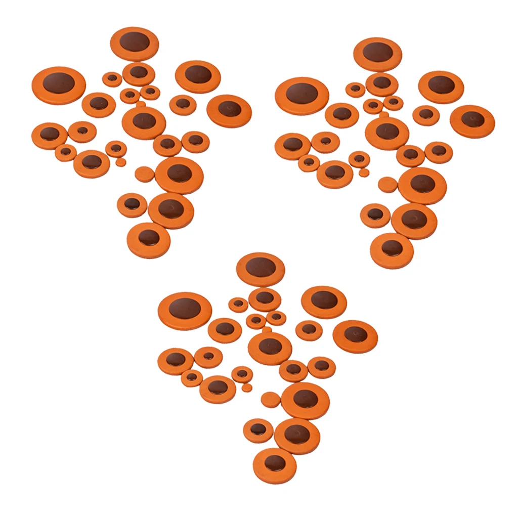 75 шт./лот альт Саксофон колодки для саксофона Подушка мульти-размер для саксофона(оранжевый