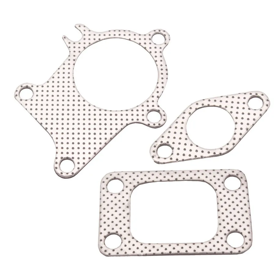 Universal T3/t4 Turbo 5 Bolt Turbocharger Downpipe Gasket Combo Kit For