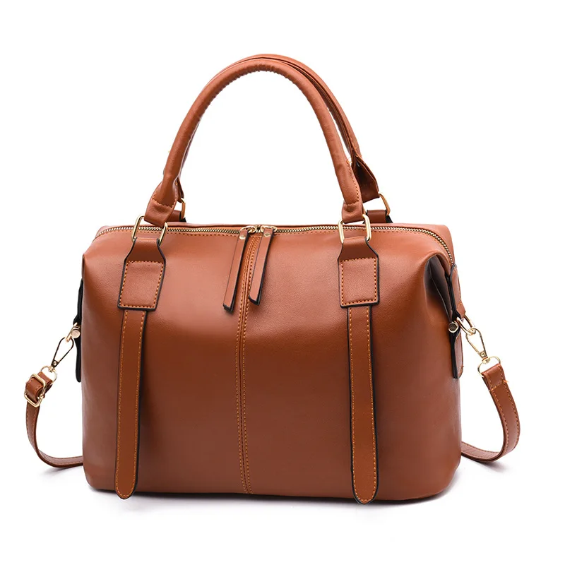 ZMQN сумка, женская сумка через плечо, женская черная сумка через плечо,, боулинг, из искусственной кожи, женская спортивная сумка A864 - Цвет: Brown