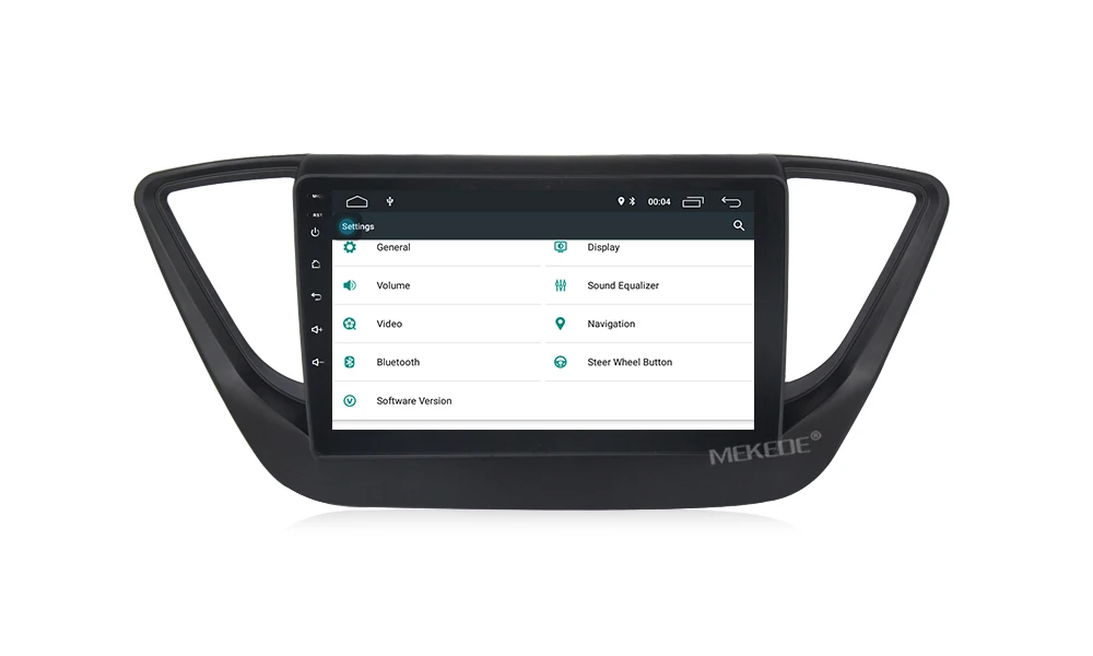 Sale NaviFly Android 8.1 car multimedia player for Hyundai Verna Solaris 2017 2018 car gps navigation Autoradio map 1024*600 HD AM FM 17